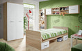 Verona Kids Room Set Grand in Sonoma Oak and matt white