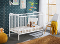 Bambino Aria baby cot in matt white
