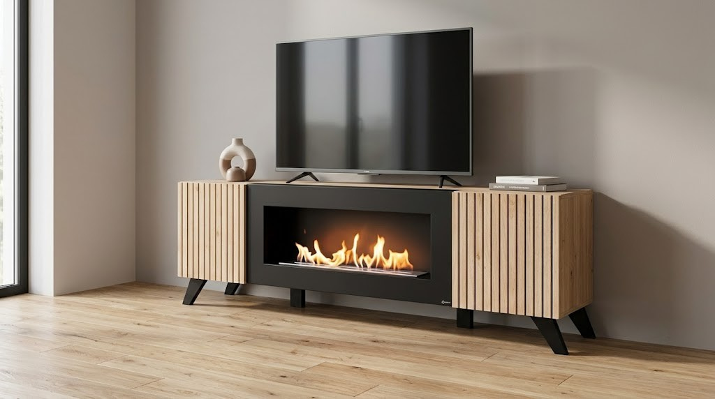 Padova Bio Fireplace TV Stand