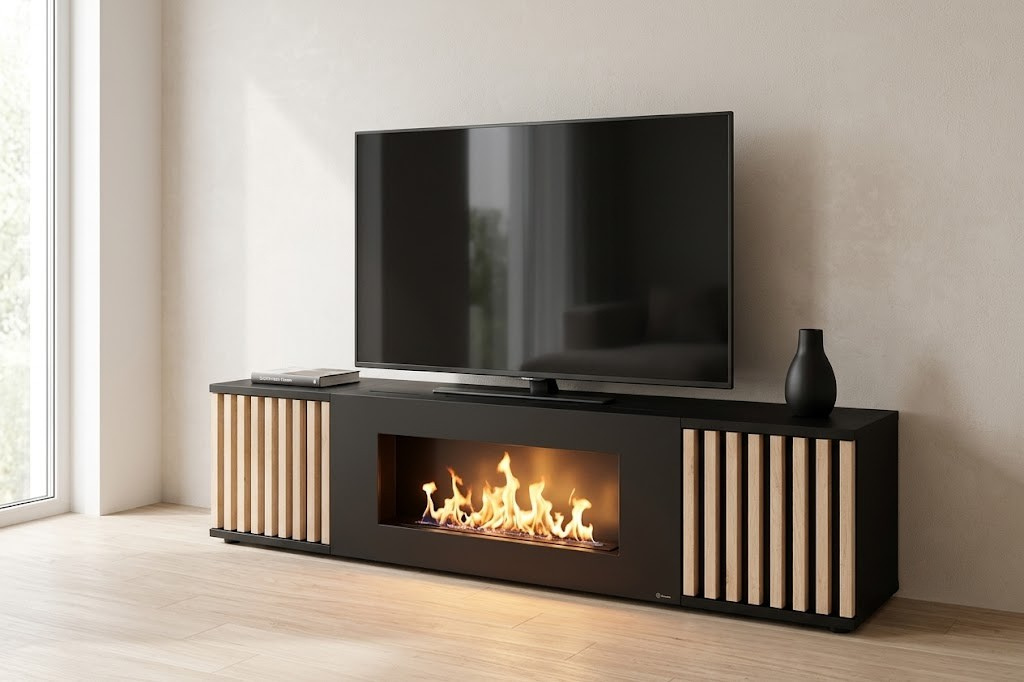 Genova Bio Fireplace TV Stand