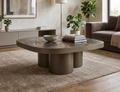 Aria Coffee Table — Black Ceramic, 100×100