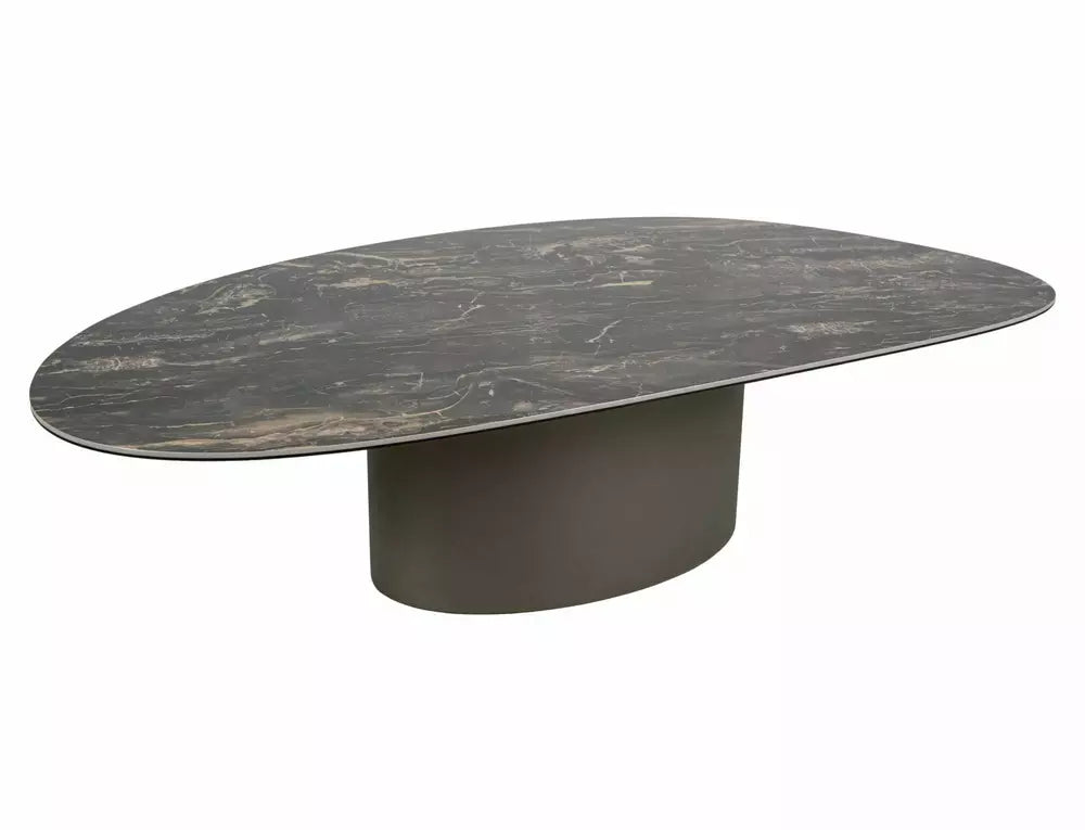 Cira Coffee Table — Black Ceramic, 140×80