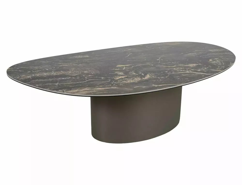 Cira Coffee Table — Black Ceramic, 140×80