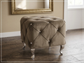 Dune Pouf — Beige Velvet