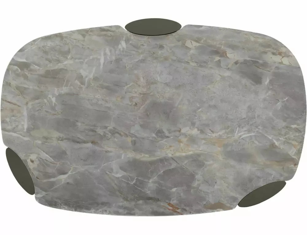 Faye Coffee Table — Grey Ceramic, 118×75