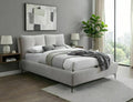 Mira Upholstered Storage Bed — Black, 160×200, Gas-Lift