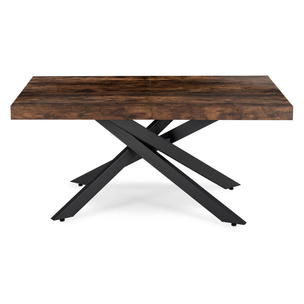 Brooklyn Extending Dining Table — Rustic Oak, Seats 6–8
