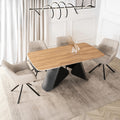 Toscana Extending Dining Table — Oak Ceramic, Seats 6–8