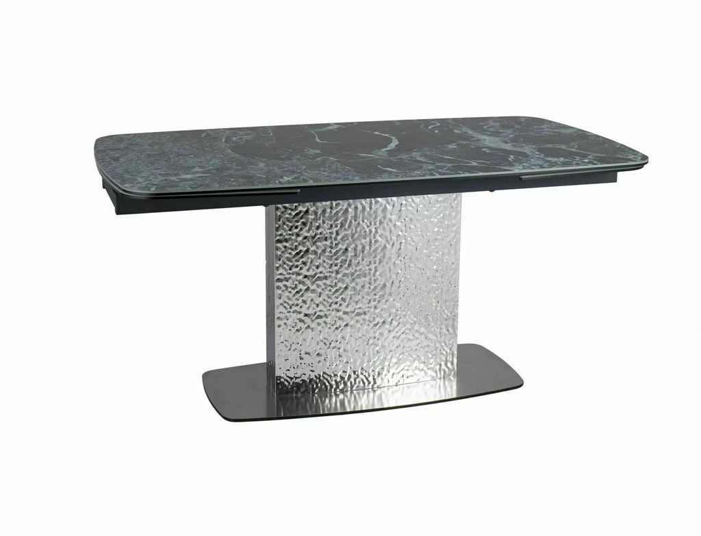 Talia Extending Dining Table — Sea Green Ceramic, Seats 6–10