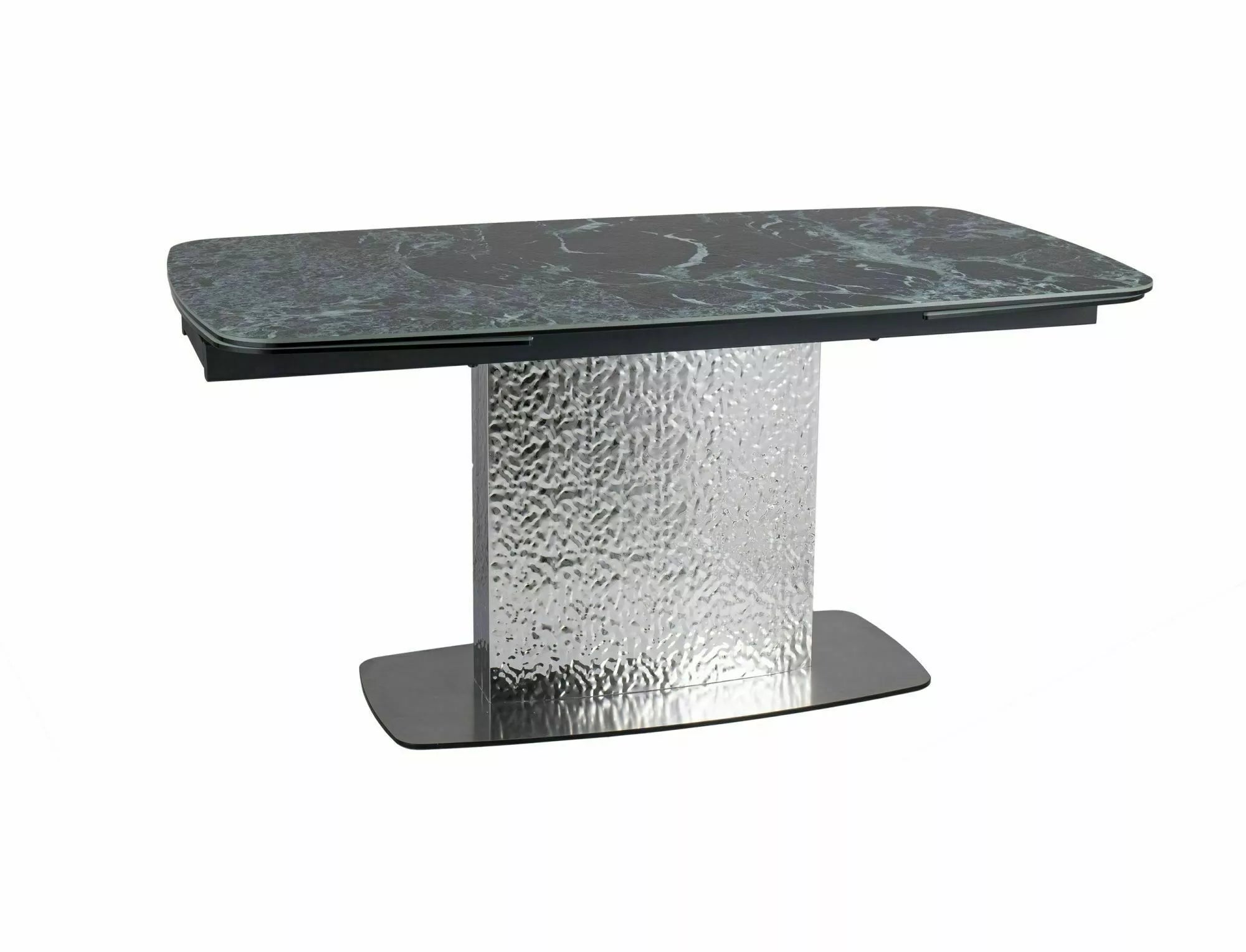 Talia Extending Dining Table — Sea Green Ceramic, Seats 6–10