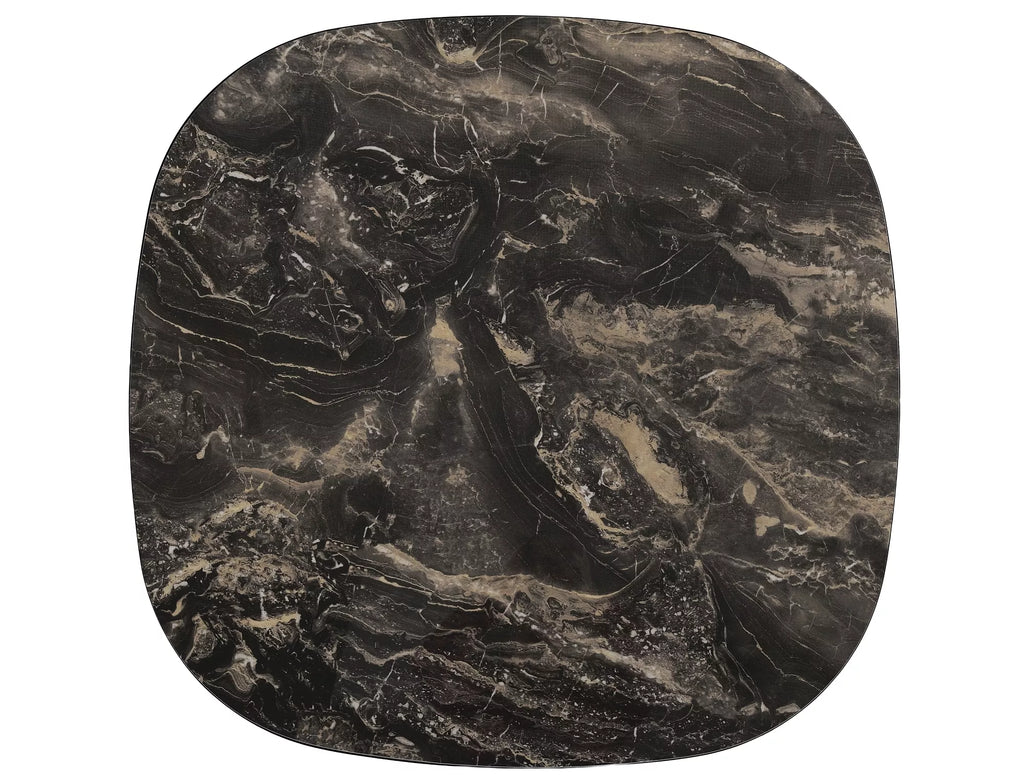 Thea Coffee Table — Black Ceramic, 75×75