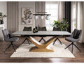 Vera Extending Dining Table — White Ceramic, Seats 6–10
