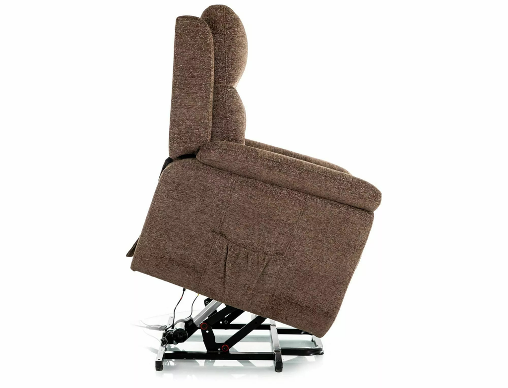 Vesta Reclining Relax Armchair — Beige Fabric